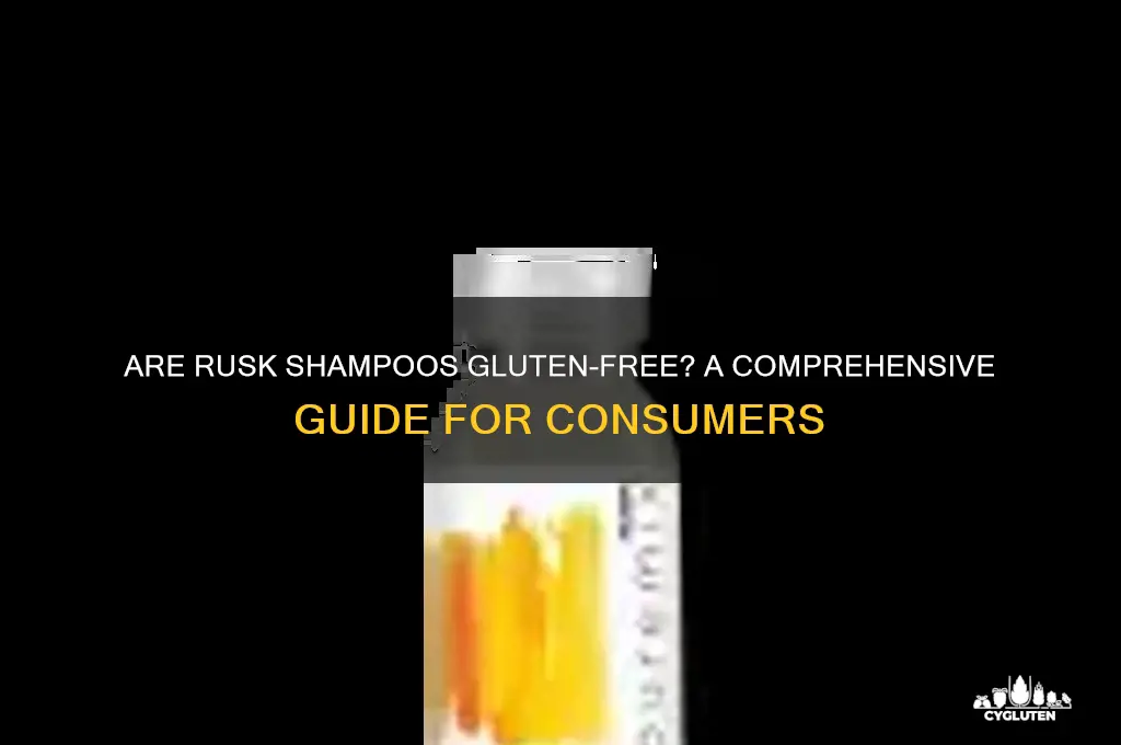 are rusk shampoos gluten free