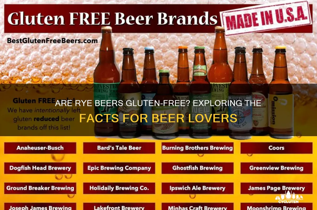 are rye beers gluten free