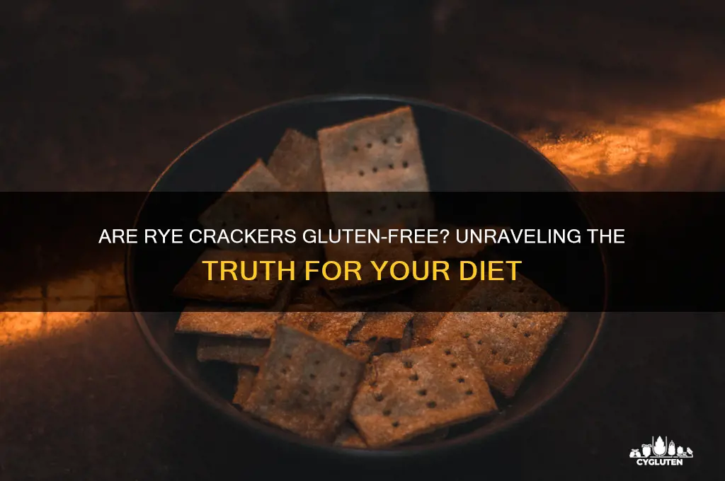 are rye crackers gluten free