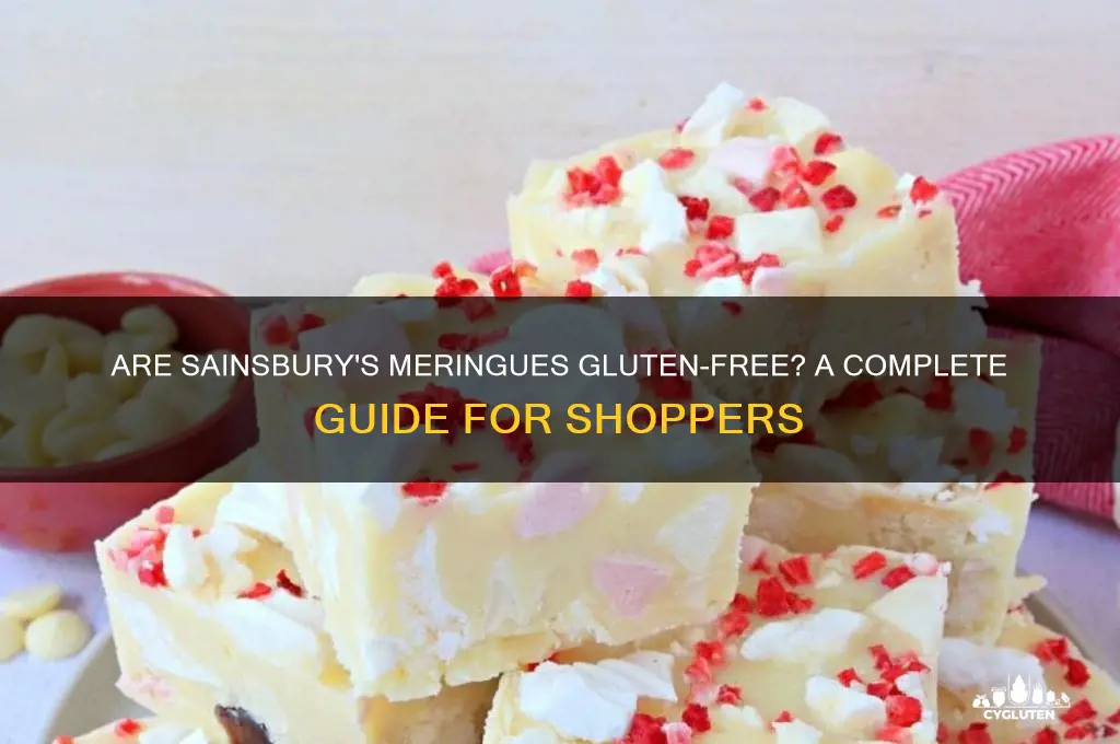 are sainsburys meringues gluten free