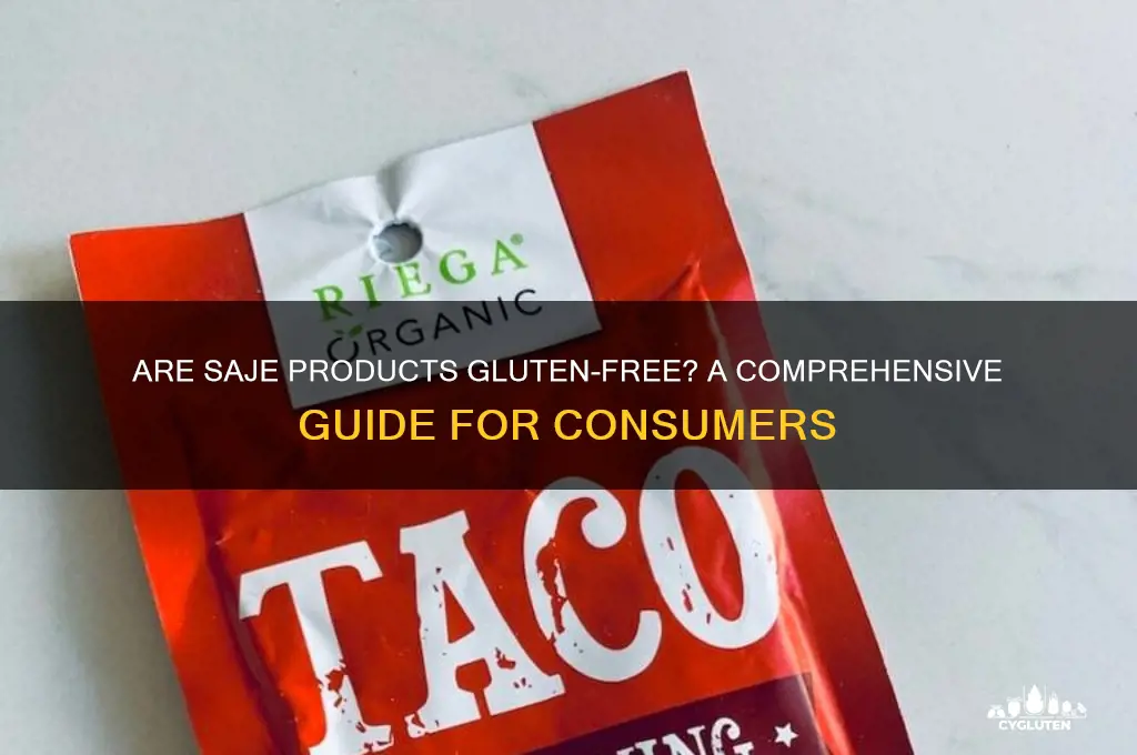 are saje products gluten free