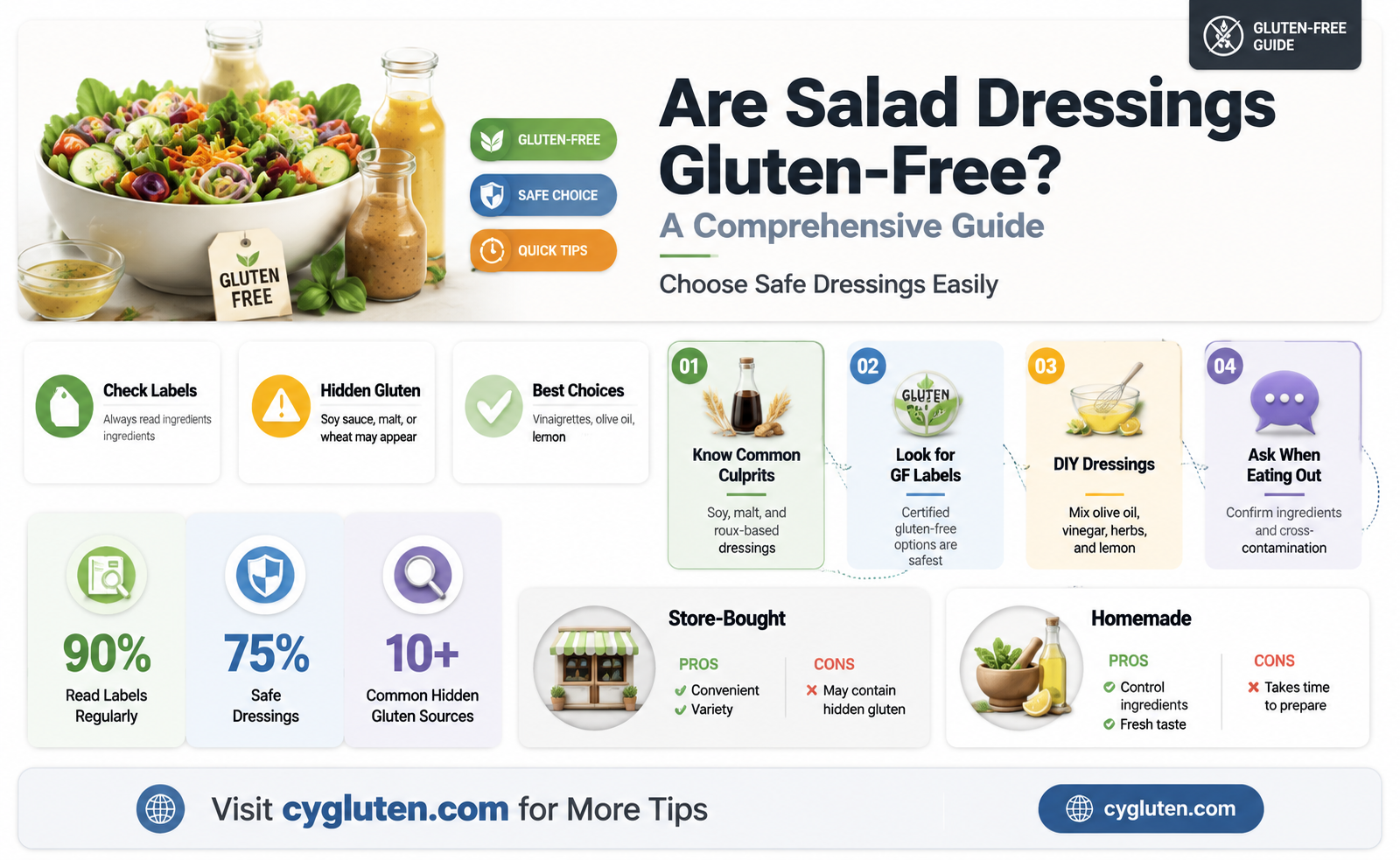 are dressings gluten free