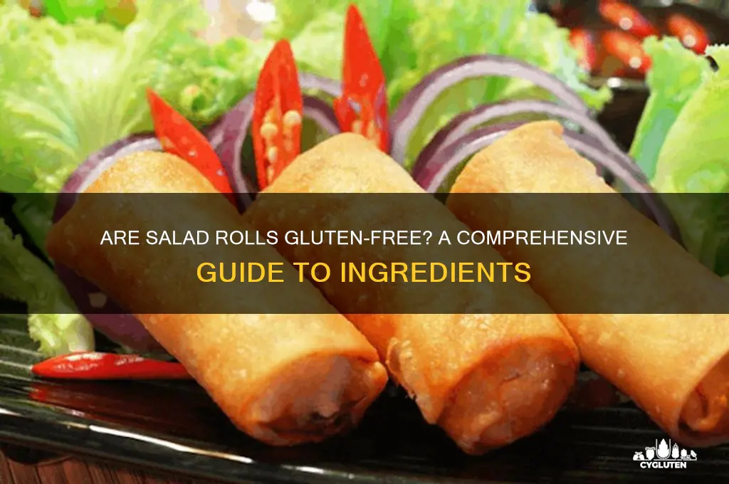 are salad rolls gluten free