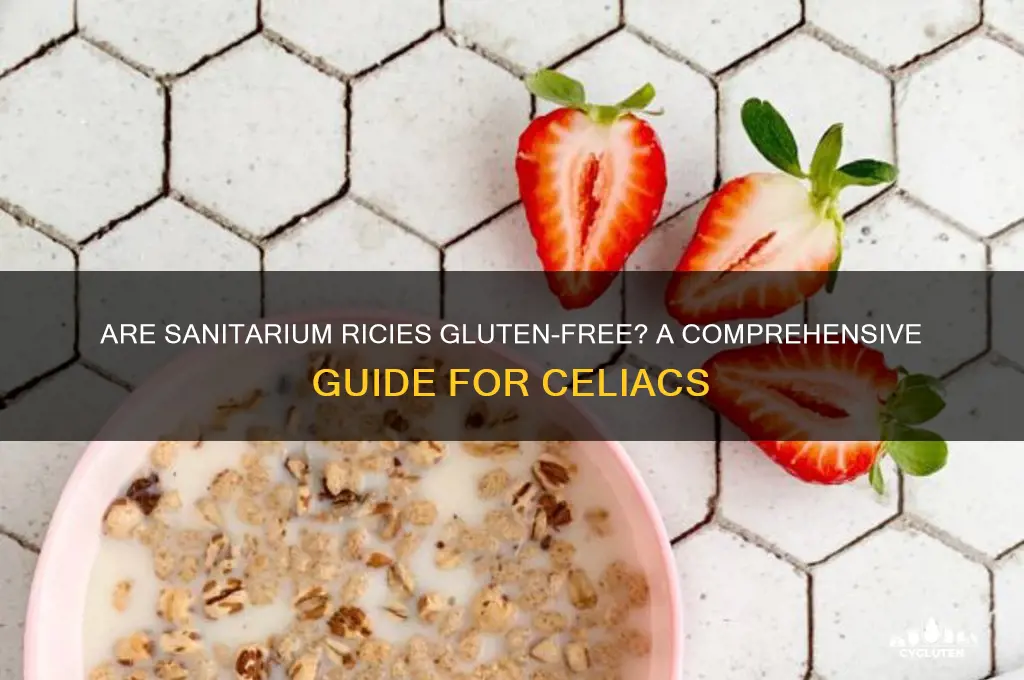 are sanitarium ricies gluten free