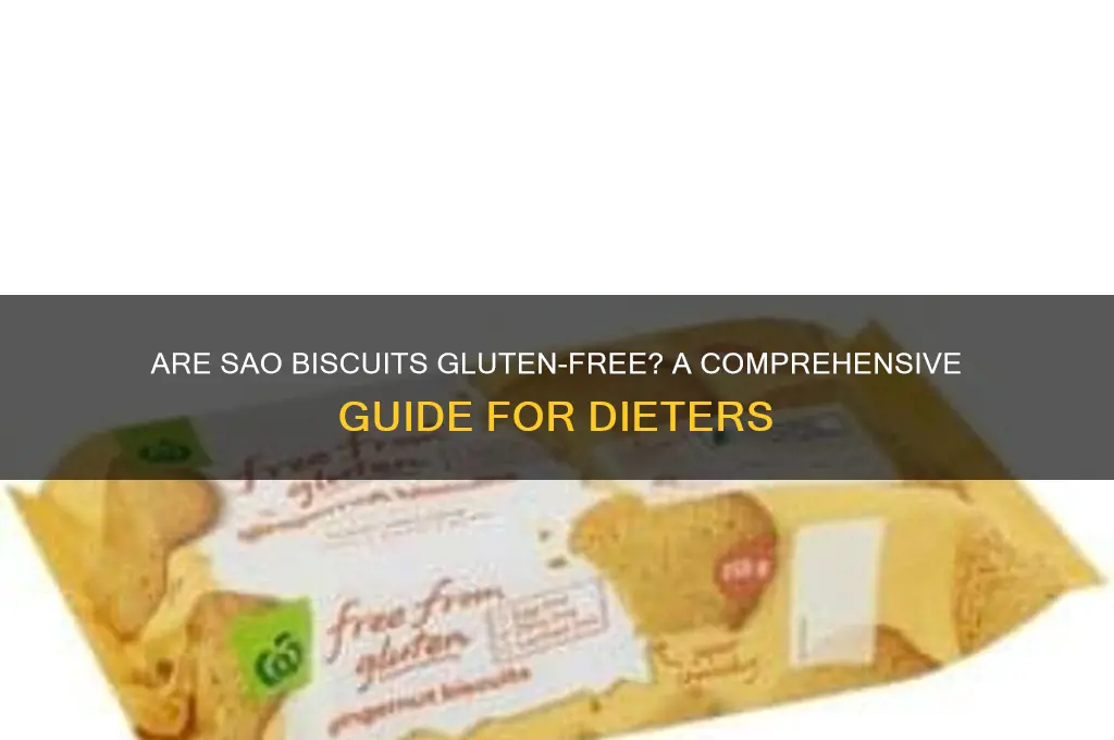 are sao biscuits gluten free