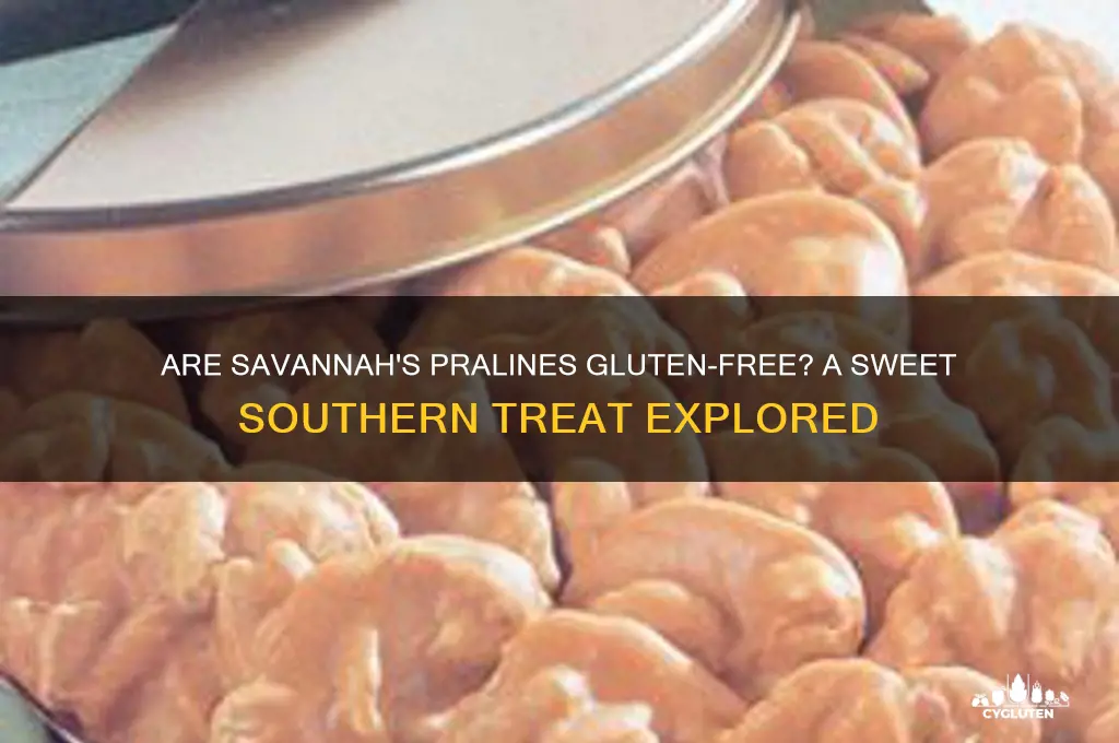 are savannahs pralines gluten free
