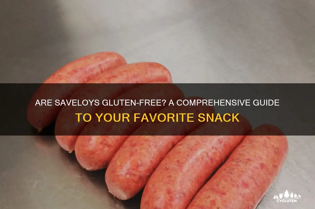 are saveloys gluten free