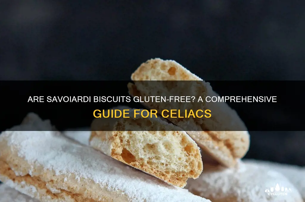 are savoiardi biscuits gluten free