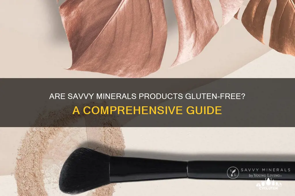 are savvy minerals gluten free
