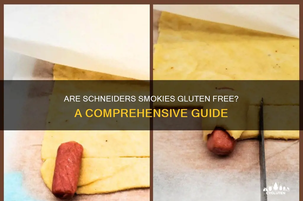 are schneiders smokies gluten free