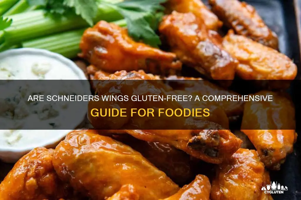 are schneiders wings gluten free
