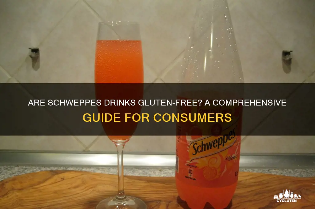 are schweppes drinks gluten free