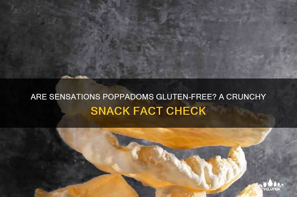 are sensations poppadoms gluten free