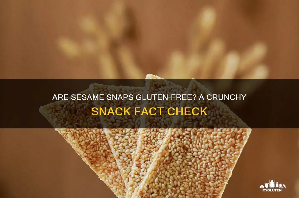 are sesame snaps gluten free