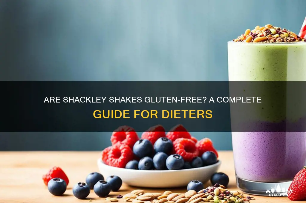 are shackley shakes gluten free