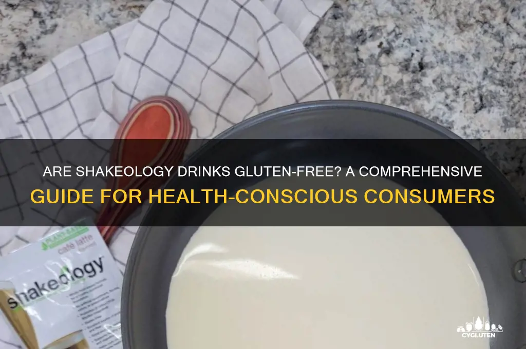 are shakeology drinks gluten free
