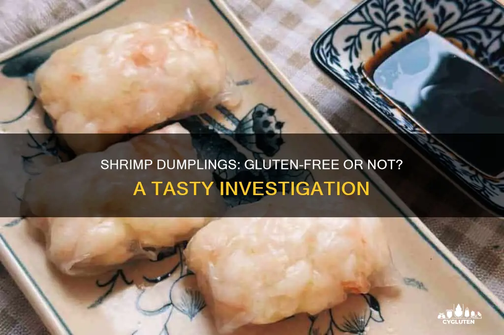 are shrimp dumplings gluten free