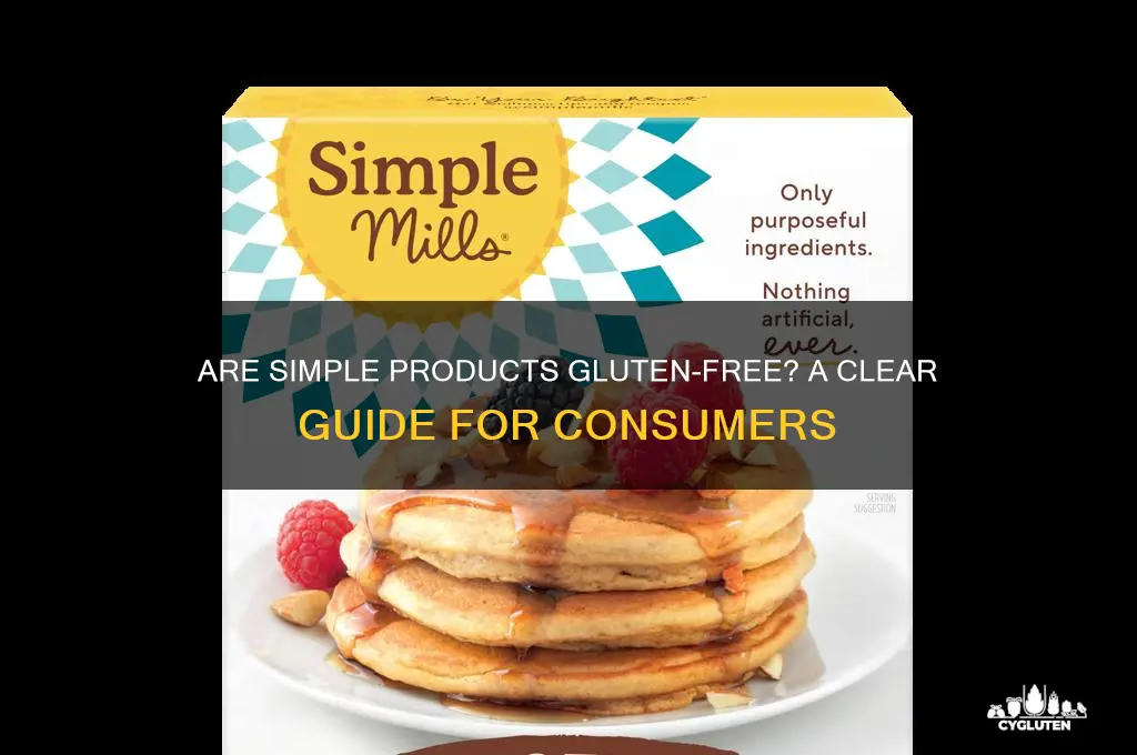 are simple products gluten free