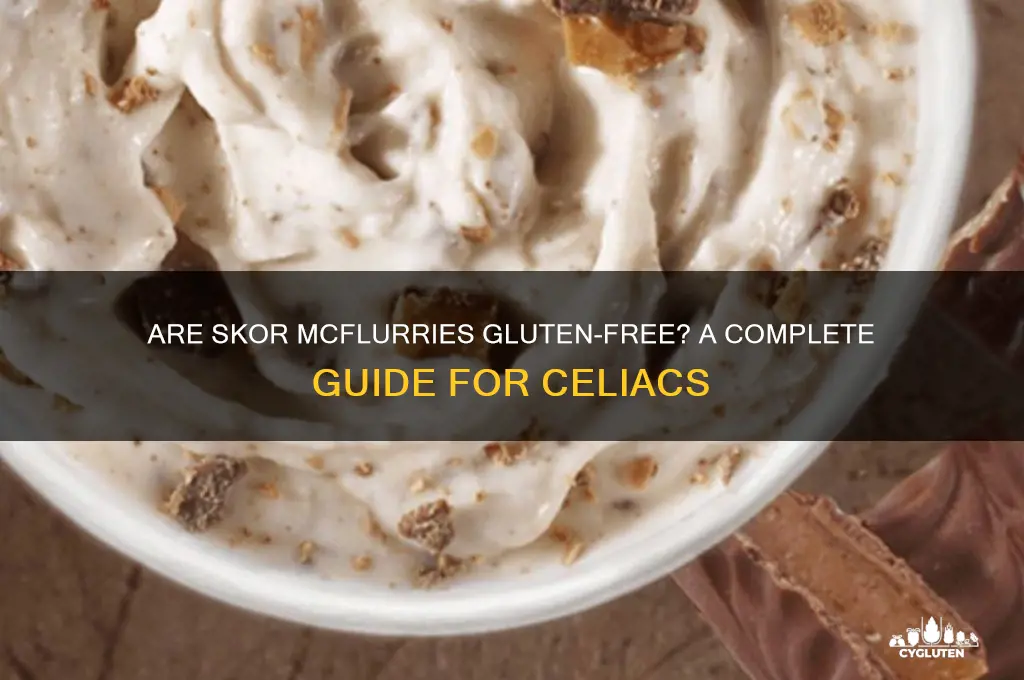 are skor mcflurries gluten free