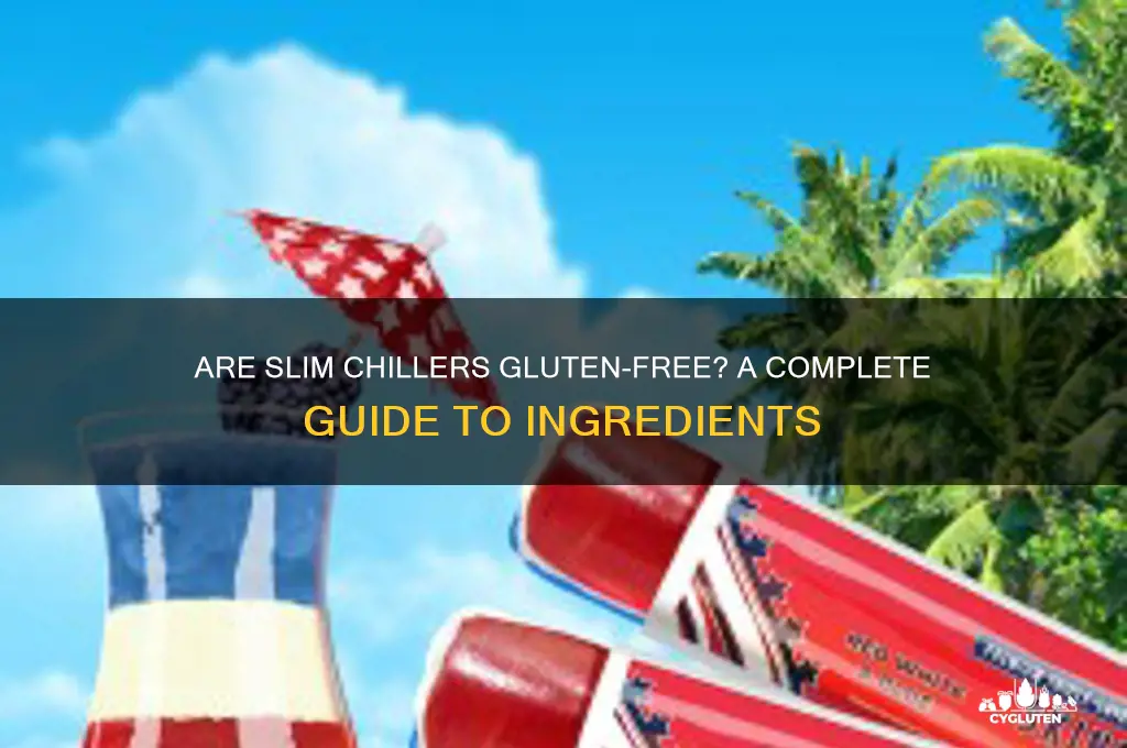 are slim chillers gluten free