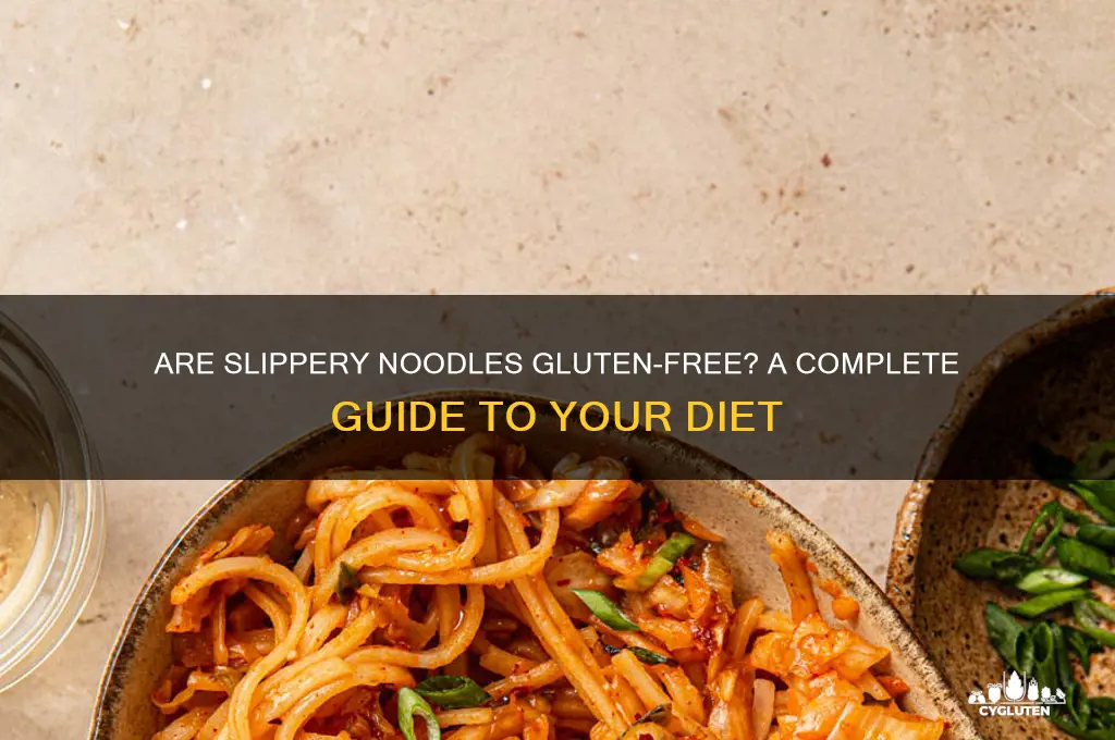 are slippery noodles gluten free