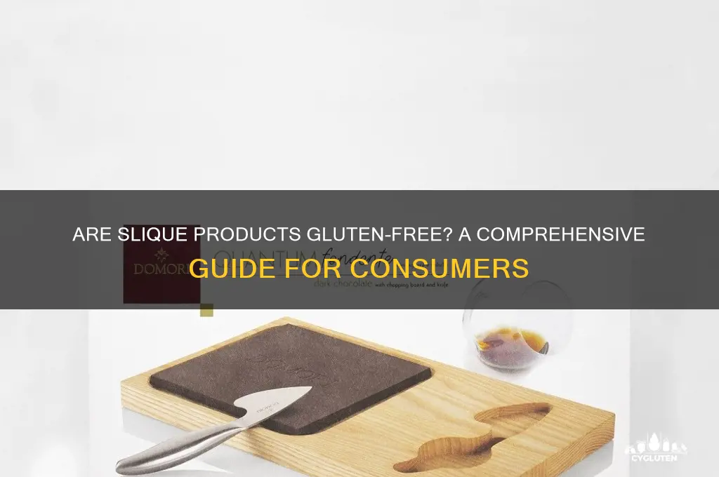 are slique products gluten free