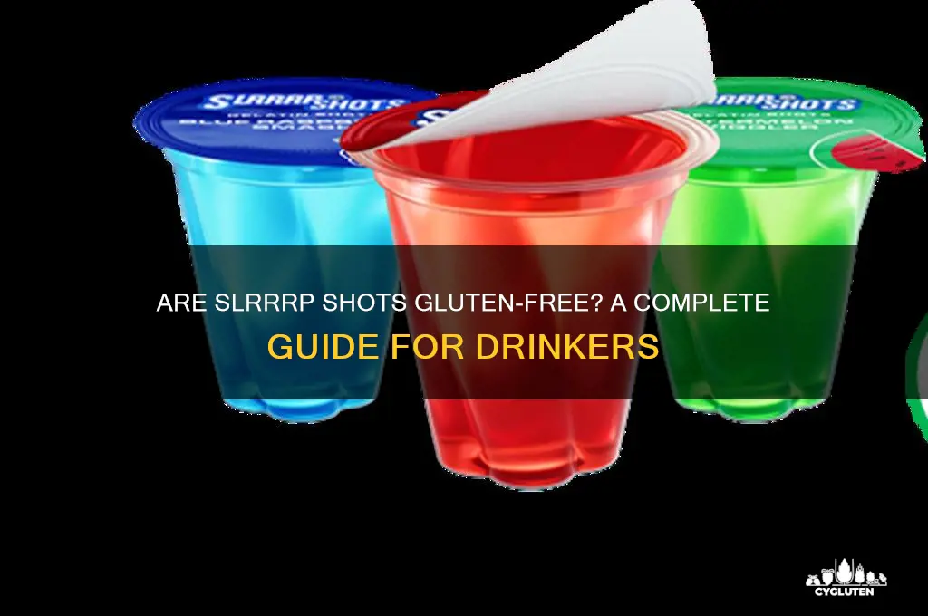 are slrrrp shots gluten free