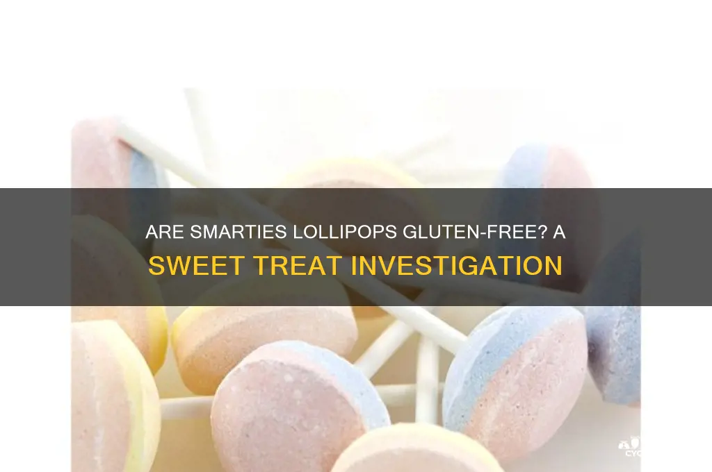 are smarties lollipops gluten free