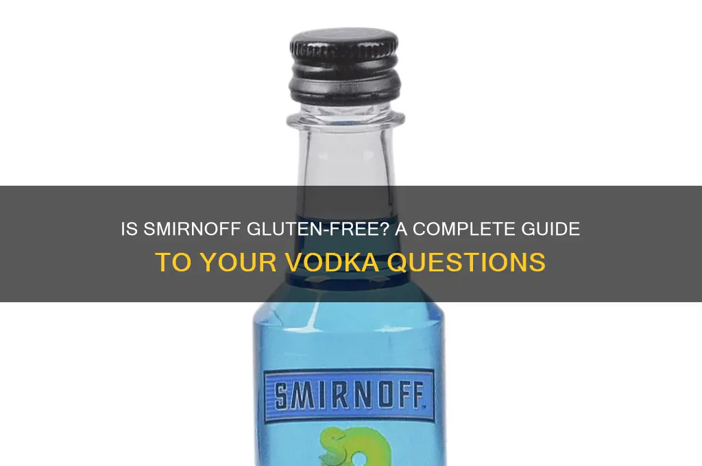 are smirnoff gluten free