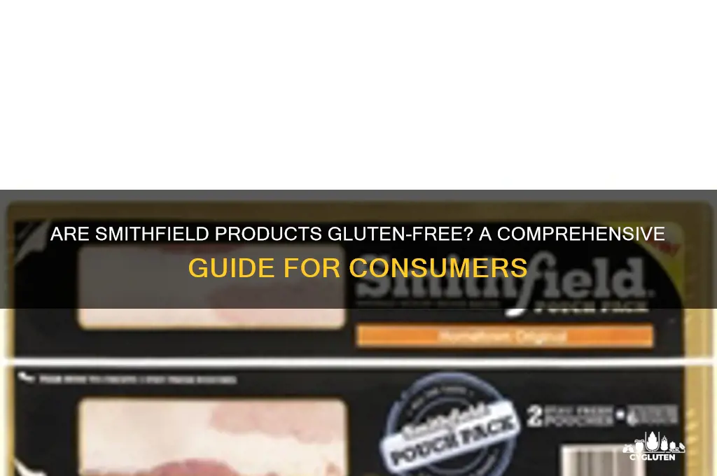 are smithfield products gluten free