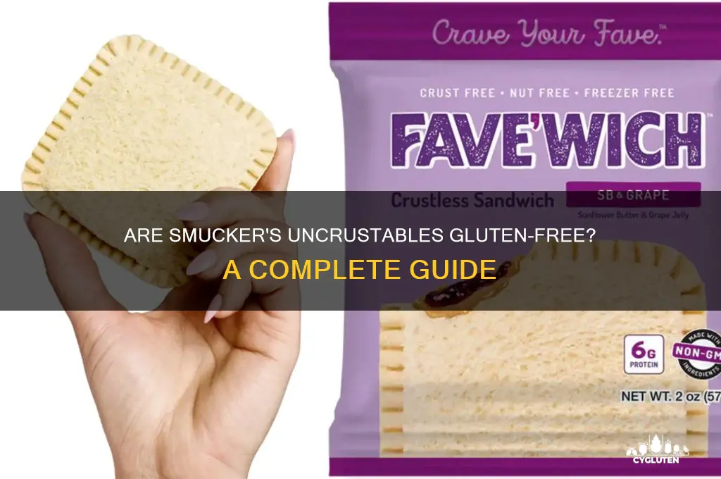 are smuckers uncrustables gluten free