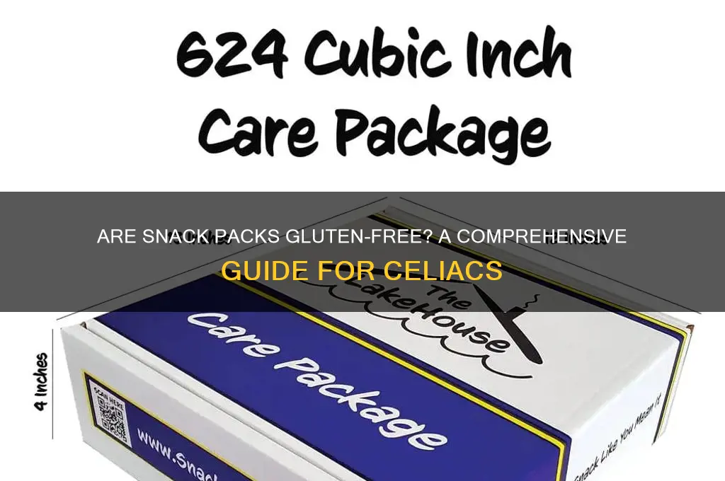 are snackpacks gluten free