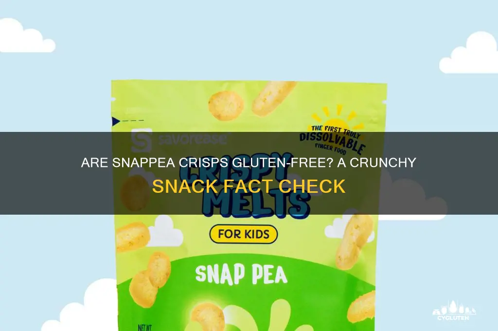 are snapea crisps gluten free