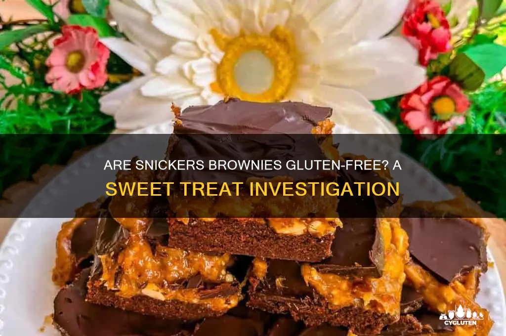 are snickers brownie gluten free