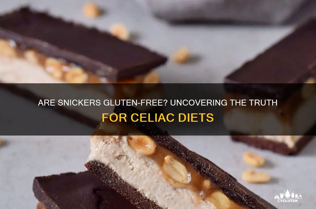 are snockers gluten free