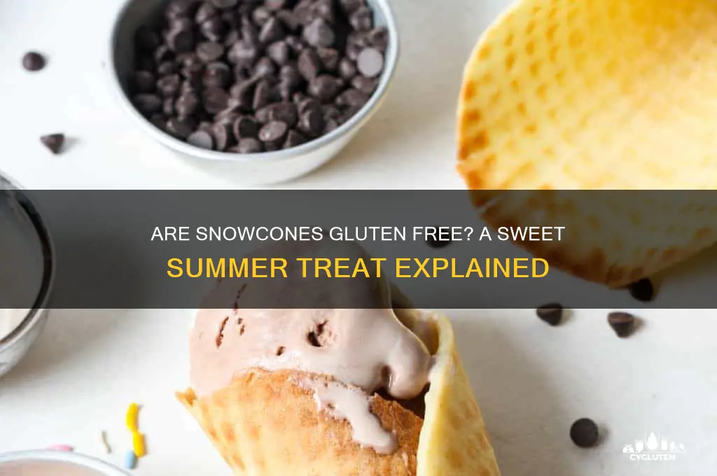 are snowcones gluten free