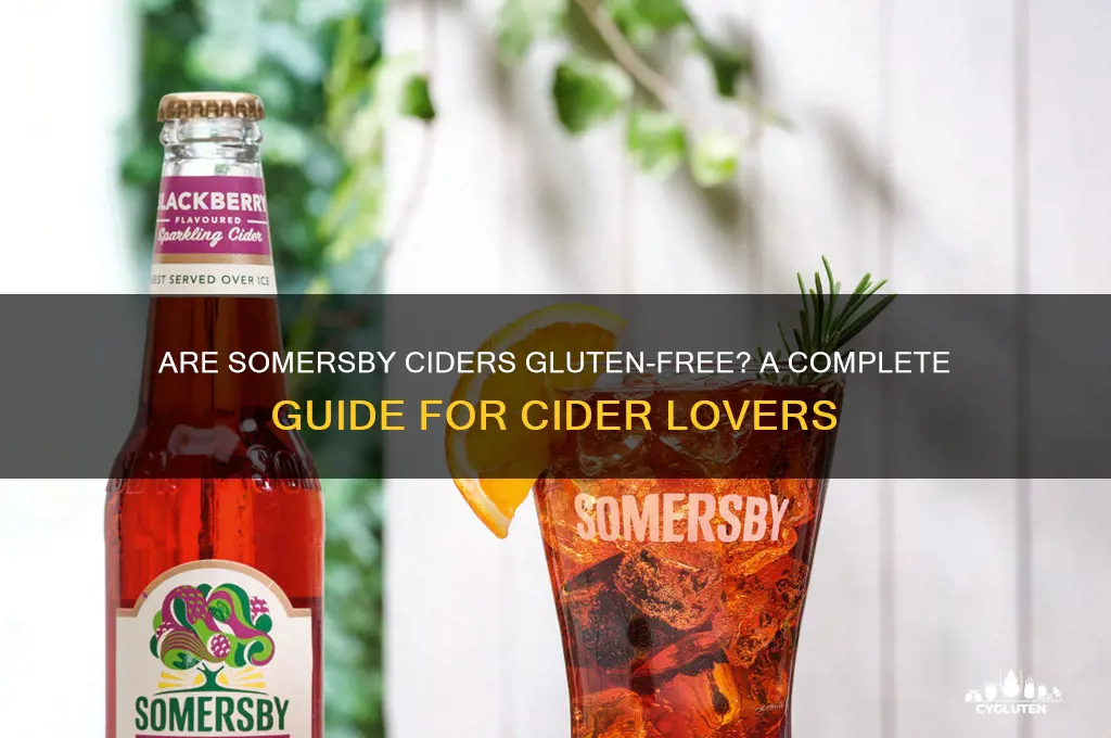 are somersby ciders gluten free