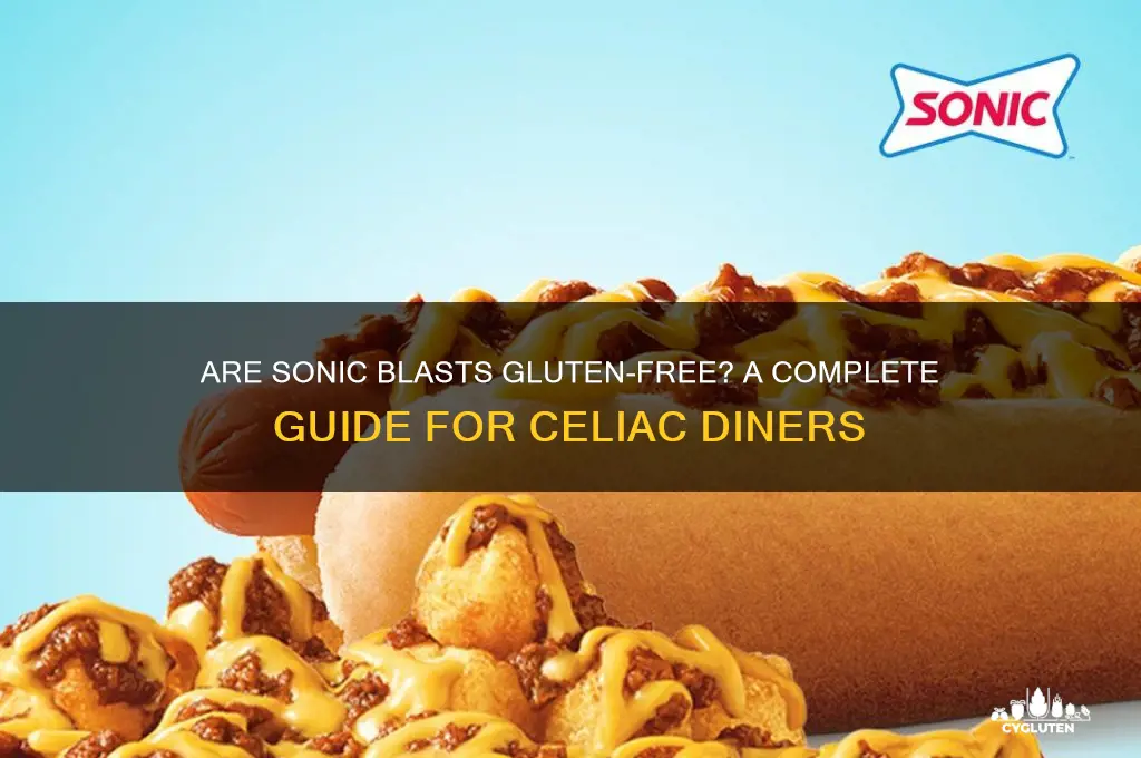 are sonic blast gluten free