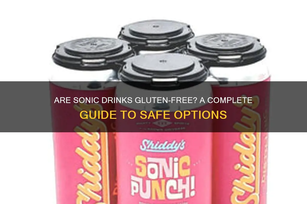 are sonic drinks gluten free