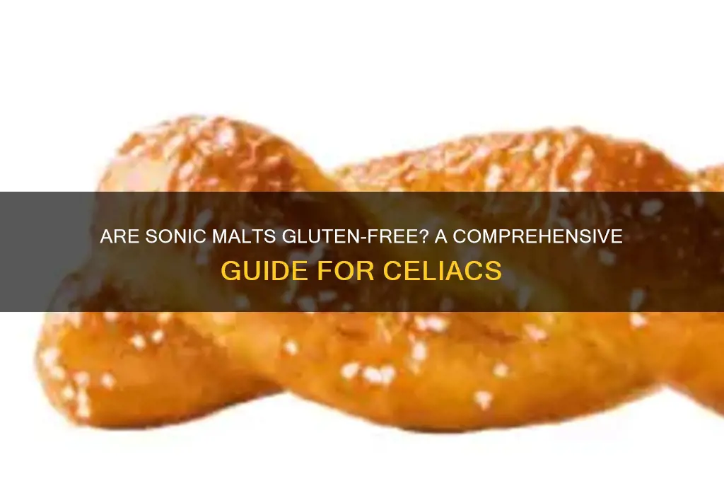 are sonic malts gluten free