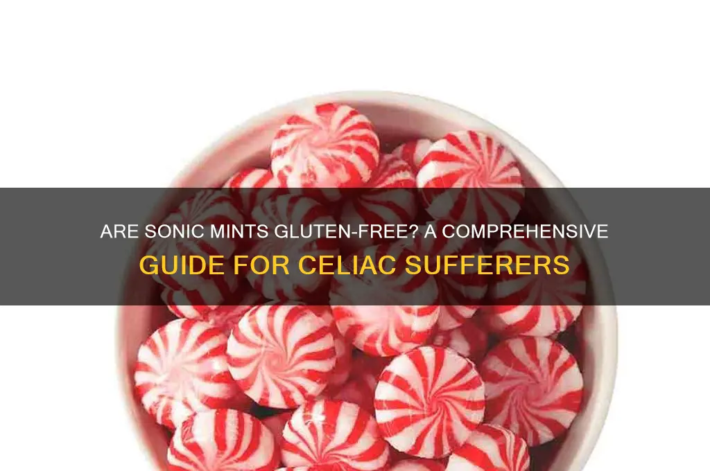 are sonic mints gluten free