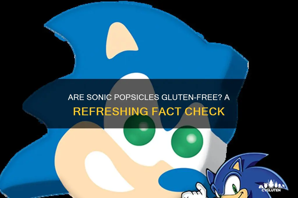 are sonic popsicles gluten free