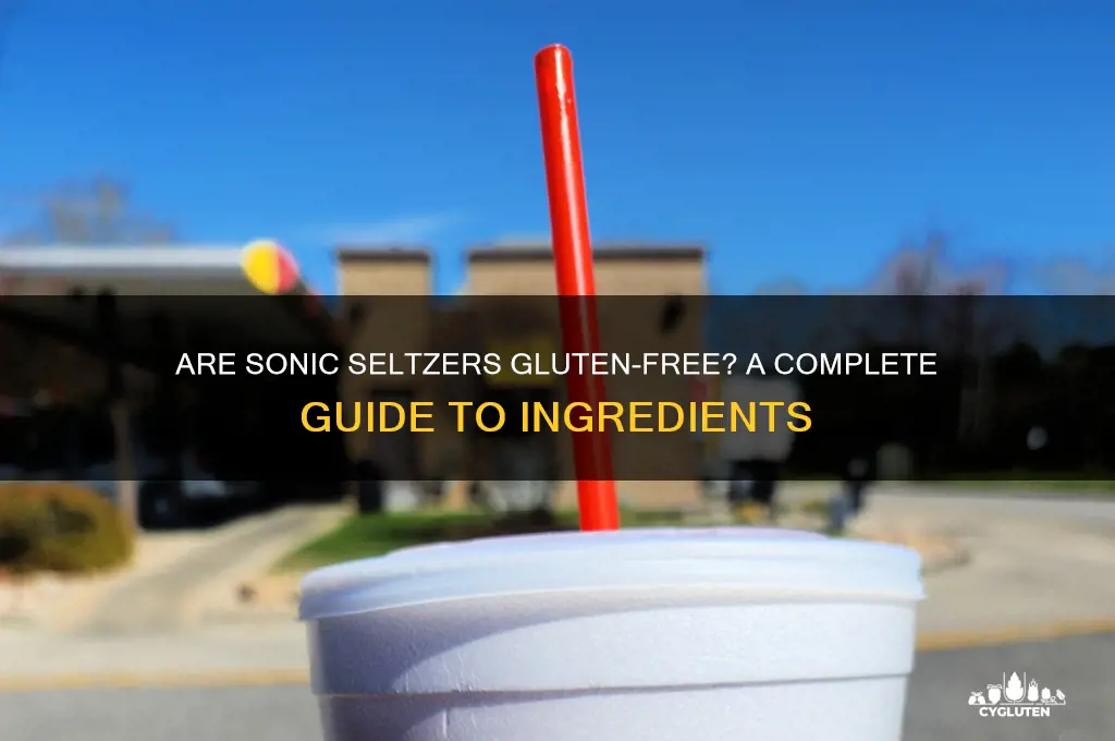 are sonic seltzers gluten free