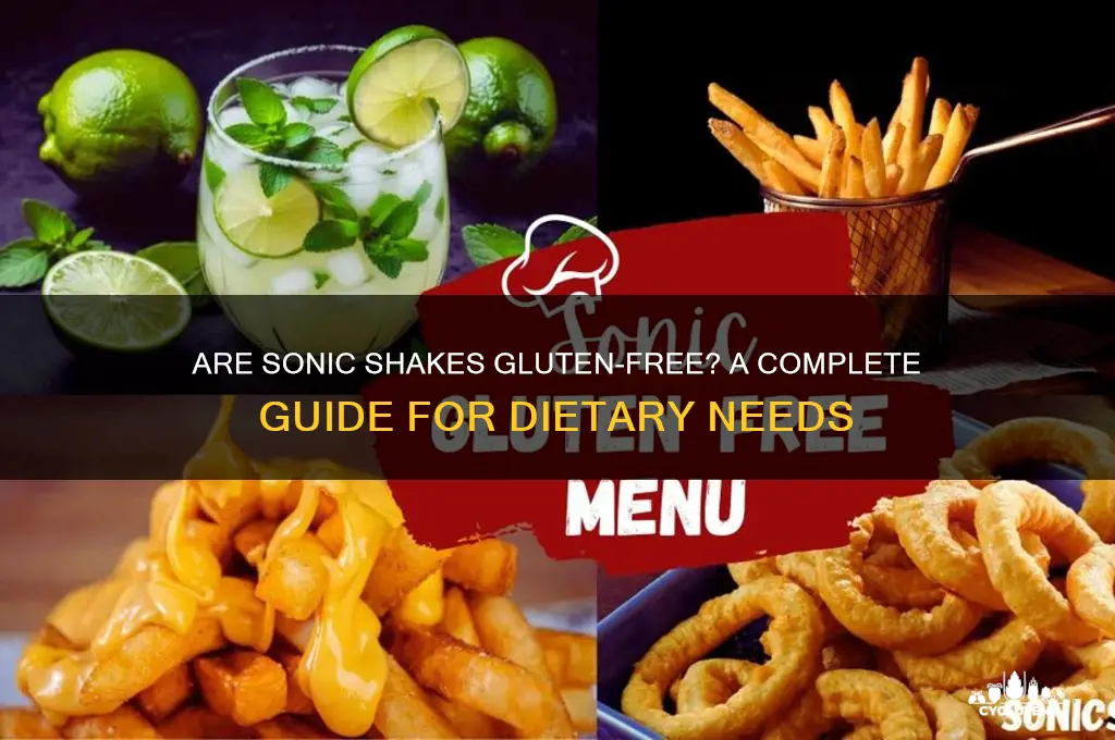 are sonic shakes gluten free