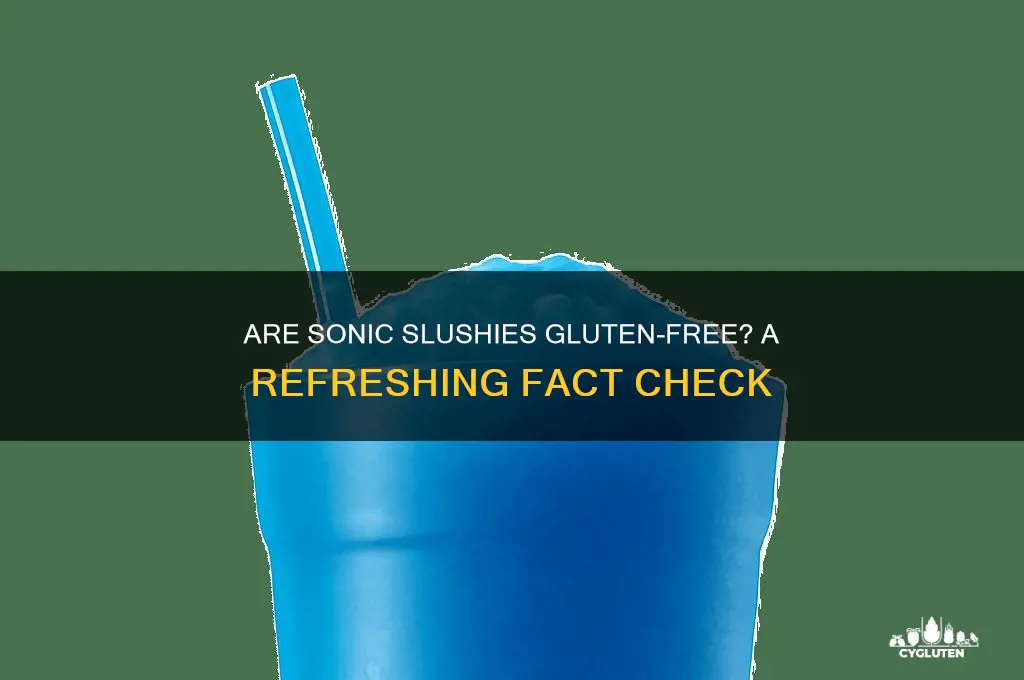 are sonic slushies gluten-free