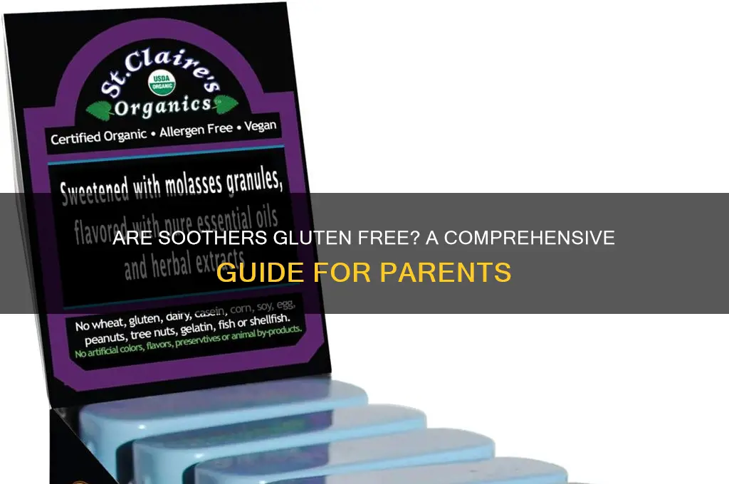 are soothers gluten free
