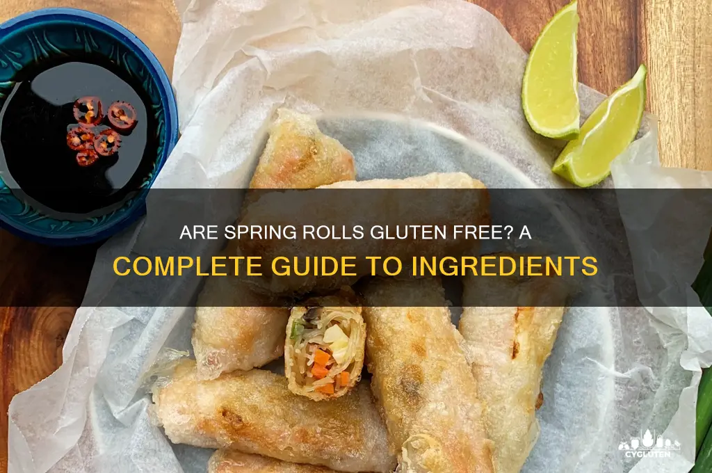 are soring rolls gluten free