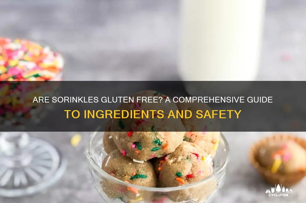 are sorinkles gluten free