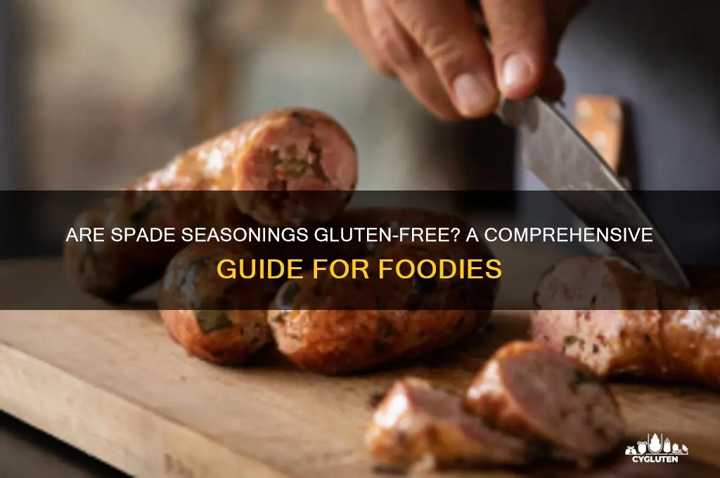 are spade seasonings gluten free