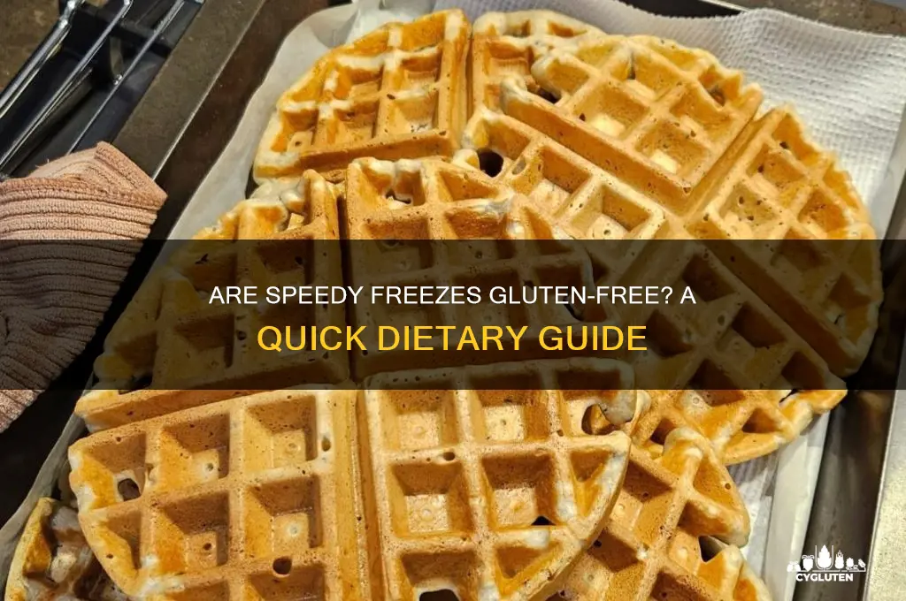 are speedy freezes gluten free